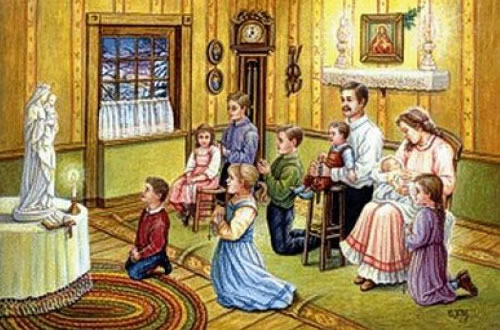 rosario en familia
